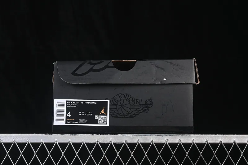 All categories Air Jordan Jordan series basketball shoes Air Jordan 1 Low Air Jordan 1 Low "Black Sail" AJ1 Joe 1 solid color low-top retro culture basketball shoes 848775-005